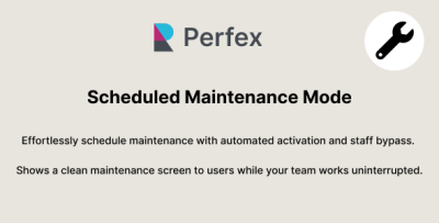 Scheduled Maintenance Mode for Perfex CRM
