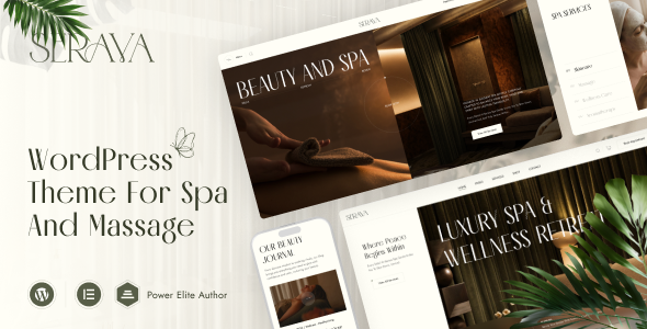 Serava - Spa & Massage Salon Beauty Theme Serava - Spa & Massage Salon Beauty Theme