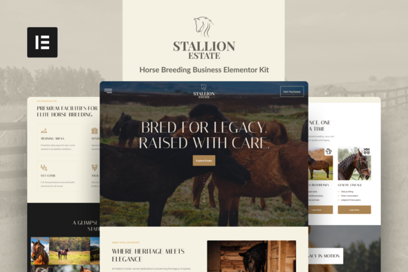 StallionEstate - Horse Breeding Business Elementor Template Kit StallionEstate - Horse Breeding Business Elementor Template Kit