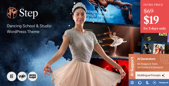 Step - Dancing School & Studio WordPress Theme Step - Dancing School & Studio WordPress Theme
