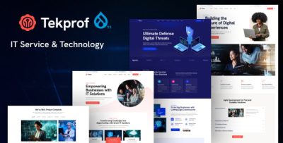 Tekprof - IT Solution & Technology Drupal 11 Theme