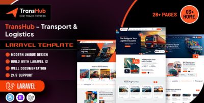 Transhub - Transport & Logistics Laravel Template