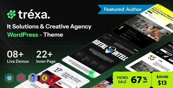 Trexa - IT Solutions & Creative Agency WordPress Theme Trexa - IT Solutions & Creative Agency WordPress Theme