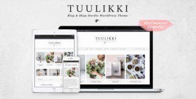 TUULIKKI Nordic Blog & Shop WordPress Theme