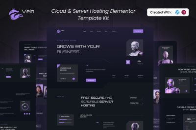 Vein - Cloud & Server Hosting Elementor Template Kit