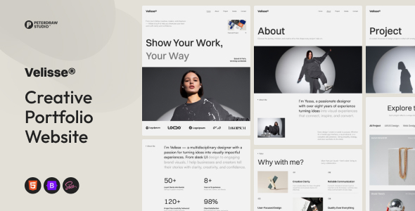 Velisse - Personal Portfolio & Creative Agency HTML Template Velisse - Personal Portfolio & Creative Agency HTML Template