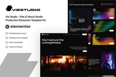 VieStudio - Film & Movie Studio Production Elementor Template Kit