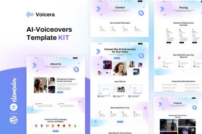 Voicera - AI Voiceover Elementor Template Kit