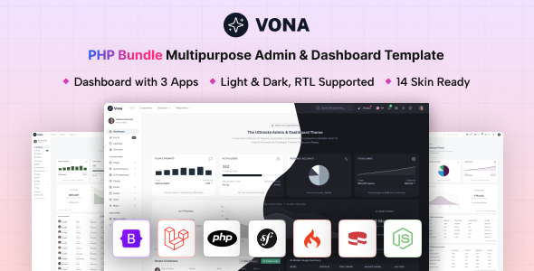Vona - PHP Minimal Admin & Dashboard Template Vona - PHP Minimal Admin & Dashboard Template