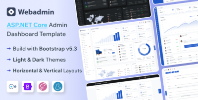 Webadmin - ASP.NET Core Admin & Dashboard Template