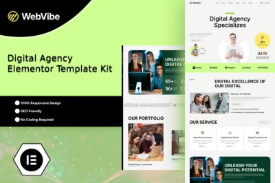 Webvibe - Digital Agency Elementor Template Kit