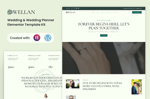 Wellan - Wedding & Wedding Planner Elementor Template Kit Wellan - Wedding & Wedding Planner Elementor Template Kit