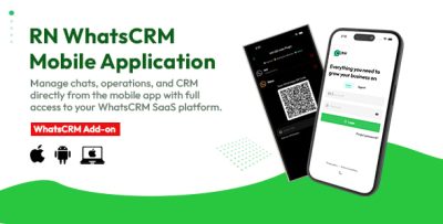 WhatsCRM Mobile App for Expo React Native WhatsApp CRM