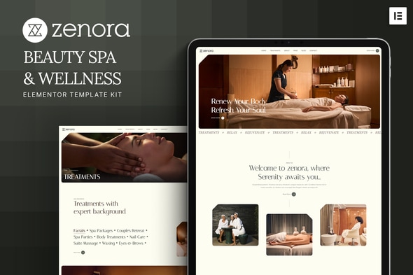Zenora - Beauty Spa & Wellness Elementor Template Kit Zenora - Beauty Spa & Wellness Elementor Template Kit