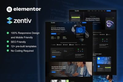 Zentiv - AI Services & Digital Company Elementor Kit