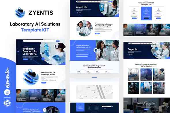 Zyentis - Laboratory AI Solutions Elementor Template Kit Zyentis - Laboratory AI Solutions Elementor Template Kit