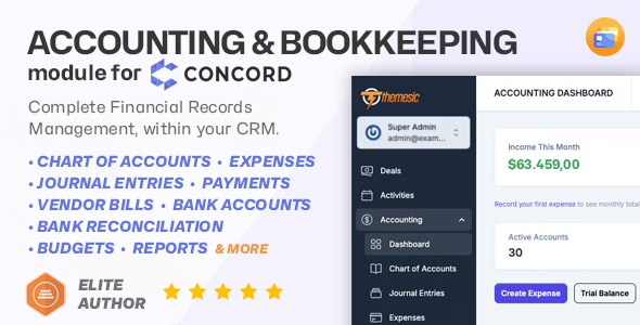 Accounting and Bookkeeping for Concord - Ledger, Expenses, Vendor Bills, Banking & Financial Reports Accounting and Bookkeeping for Concord - Ledger, Expenses, Vendor Bills, Banking & Financial Reports