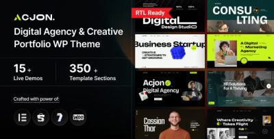 Acjon - Digital Agency WordPress Theme