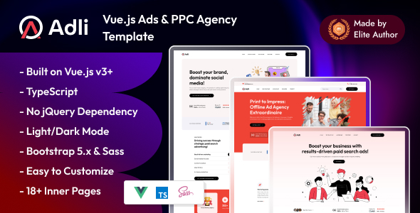 Adli - Vuejs Advertising Agency Template Adli - Vuejs Advertising Agency Template
