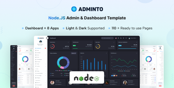 Adminto - NodeJs Admin & Dashboard Template Adminto - NodeJs Admin & Dashboard Template