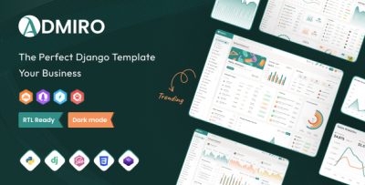 Admiro - Django Admin & Dashboard Template