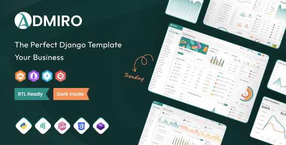 Admiro - Django Admin & Dashboard Template Admiro - Django Admin & Dashboard Template