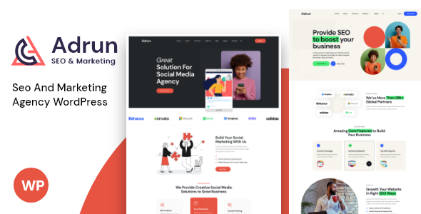 Adrun - Seo & Marketing Agency WordPress Theme Adrun - Seo & Marketing Agency WordPress Theme