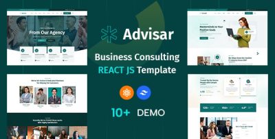 Advisar – Business Consulting & Finance IT Solutions React JS Template