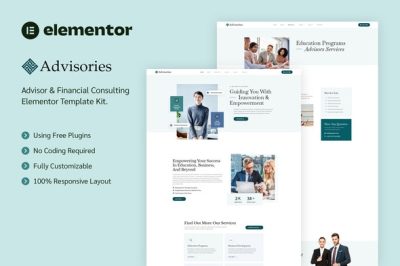 Advisories - Advisor & Financial Consulting Elementor Template Kit