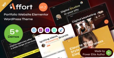 Affort - Creative Portfolio & Digital Agency WordPress Theme