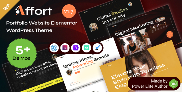 Affort - Creative Portfolio & Digital Agency WordPress Theme Affort - Creative Portfolio & Digital Agency WordPress Theme