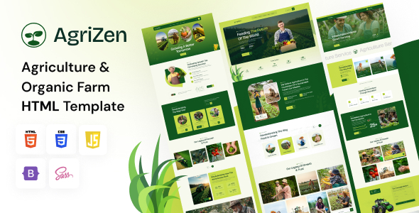 Agrizen - Agriculture & Organic Farm HTML Template Agrizen - Agriculture & Organic Farm HTML Template