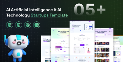 AI Doodle - Artificial Intelligence & AI Startup Technology Template