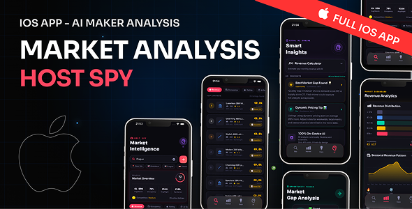 Airbnb Host Spy (iOS) - Market Intelligence, Revenue Analytics & Gap Detection App Airbnb Host Spy (iOS) - Market Intelligence, Revenue Analytics & Gap Detection App