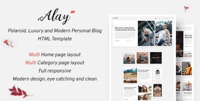 Alay - Luxury BLog HTML Template with Dark Mode