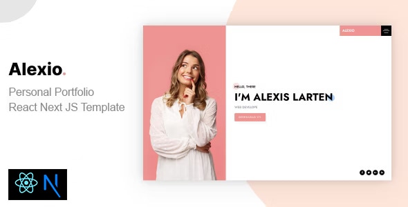 Alexio - React NextJS Personal Portfolio Alexio - React NextJS Personal Portfolio