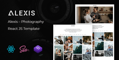 Alexis - Photography React JS Template