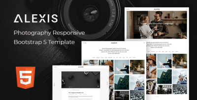 Alexis - Photography Responsive Bootstrap 5 Template