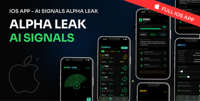 AlphaLeak AI – SwiftUI iOS Market Signal Radar Template