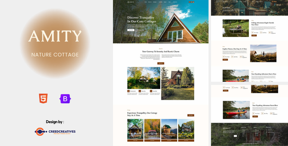 Amity - Nature Cottages Html Template Amity - Nature Cottages Html Template