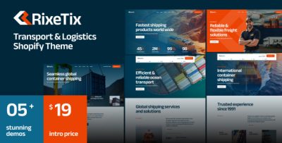 Ap Rixetix - Global Shipping & Logistics Shopify Theme