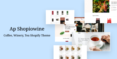 Ap Shopiowine - Coffee, Winery, Tea Shopify Theme