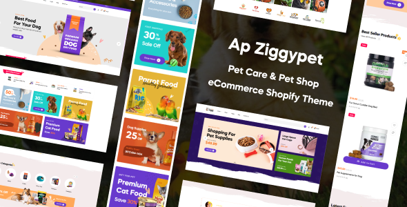 Ap Ziggypet - Pet Care & Pet Shop Shopify Theme Ap Ziggypet - Pet Care & Pet Shop Shopify Theme
