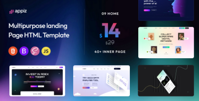 Appiz - Modern Multipurpose Landing Page HTML Template