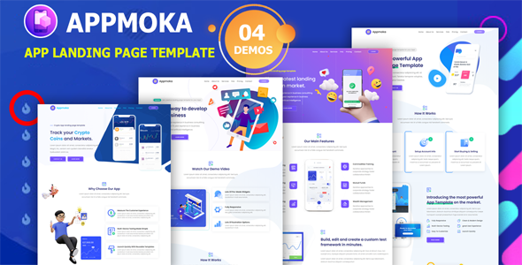 Appmoka - App Landing Page Template Appmoka - App Landing Page Template