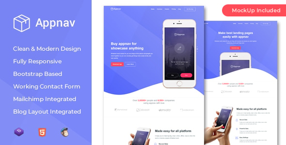 Appnav - App Landing Page Appnav - App Landing Page