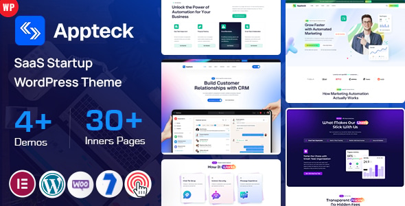 Appteck - SaaS Startup WordPress Theme Appteck - SaaS Startup WordPress Theme