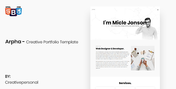 Arpha - Creative Portfolio Template Arpha - Creative Portfolio Template
