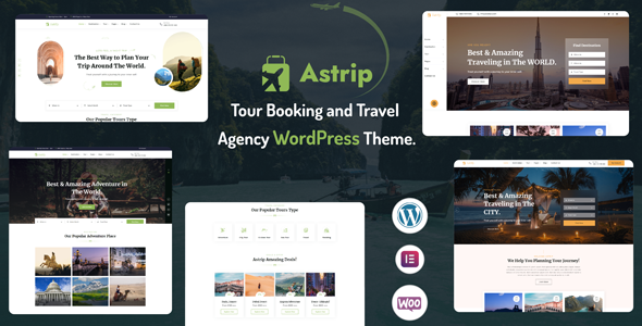 Astrip - Tour Booking and Travel Agency WordPress Theme Astrip - Tour Booking and Travel Agency WordPress Theme