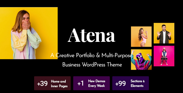 Atena - A Creative Portfolio WordPress Theme Atena - A Creative Portfolio WordPress Theme